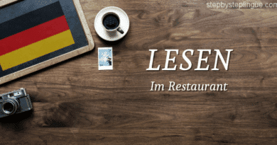 Lesen Im restaurant title