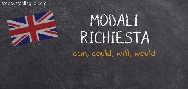 Modali richiesta can could will would inglese title