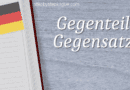 Gegenteil Gegensatz differenza tedesco title