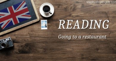 Reading going to a restaurant title