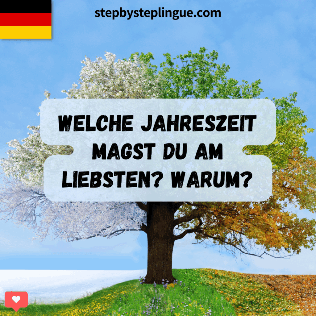 Welche Jahreszeit magst du am liebsten? Warum?
(Qual è la tua stagione preferita? Perché?)
