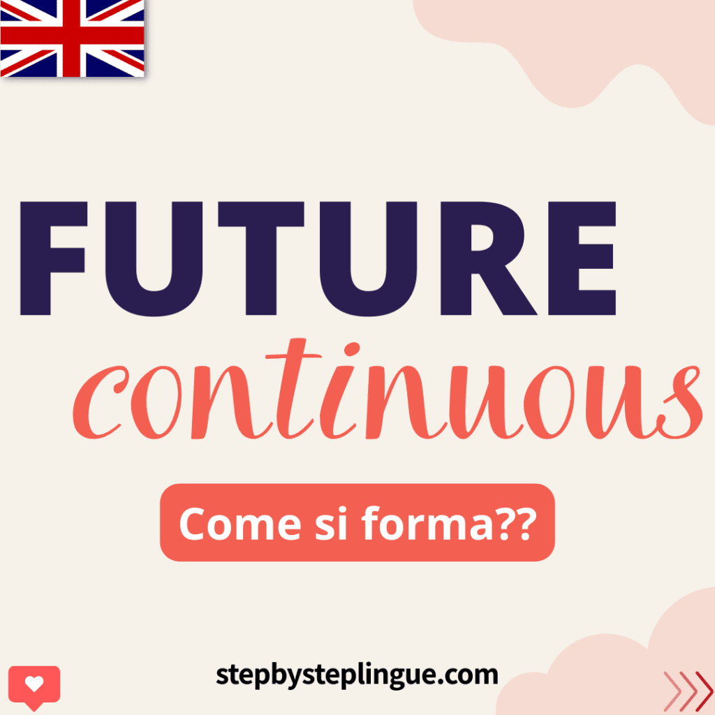 Come si forma il Future Continuous in inglese?