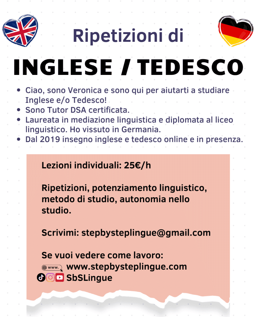 Ripetizioni di inglese e di tedesco nella provincia di Varese