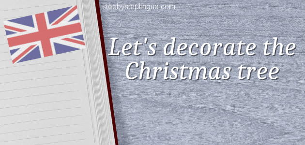 Let's decorate the Christmas tree title