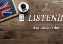 Listening A musician's day title