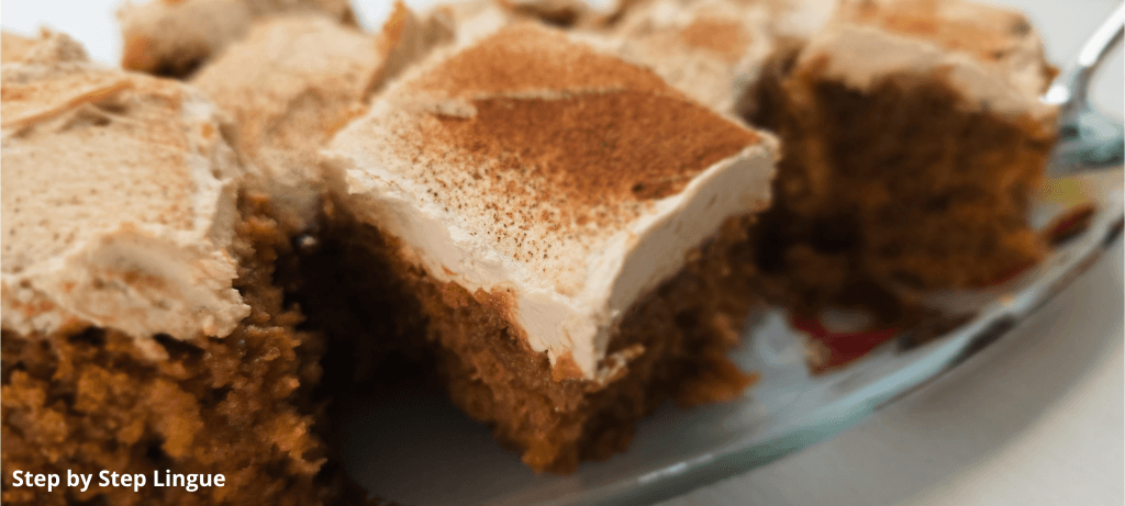 Pumpkin Spice Latte Cake recipe ricetta in inglese