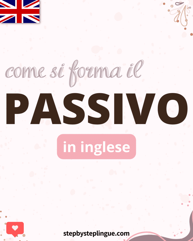Come si forma il passivo in inglese