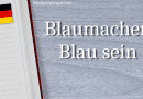 Blaumachen e blau sein title