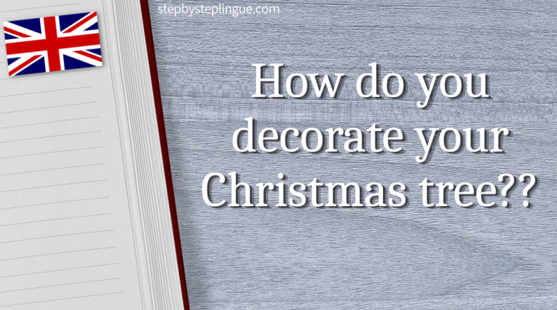 How do you decorate your Christmas tree title