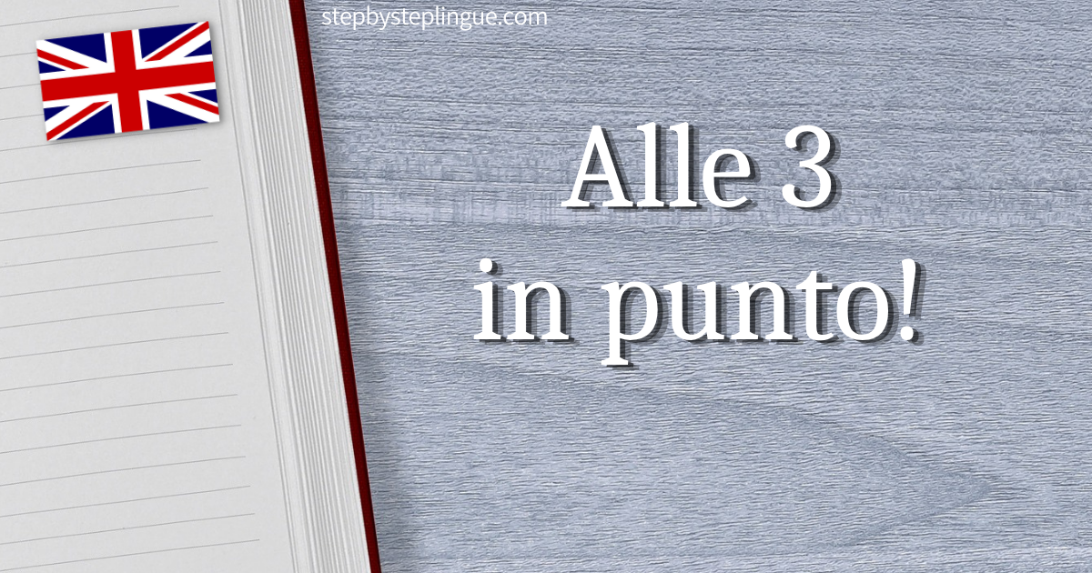 Alle 3 in punto inglese title