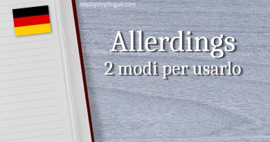 Allerdings 2 modi per usarlo in tedesco title