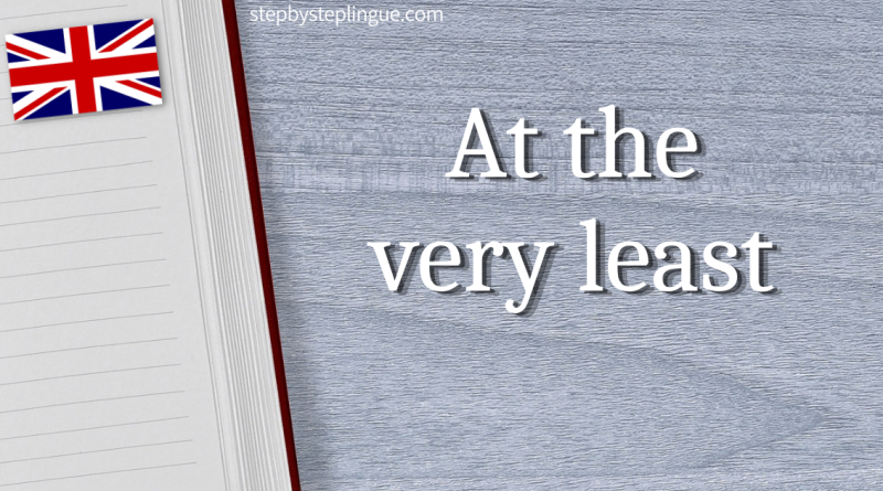 At the very least inglese title
