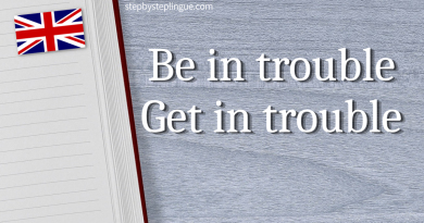 Be in trouble Get in trouble traduzione inglese title