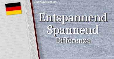 Entspannend Spannend Differenza tedesco title