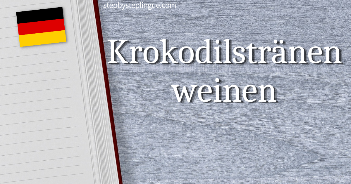 Krokodilstränen weinen traduzione tedesco title