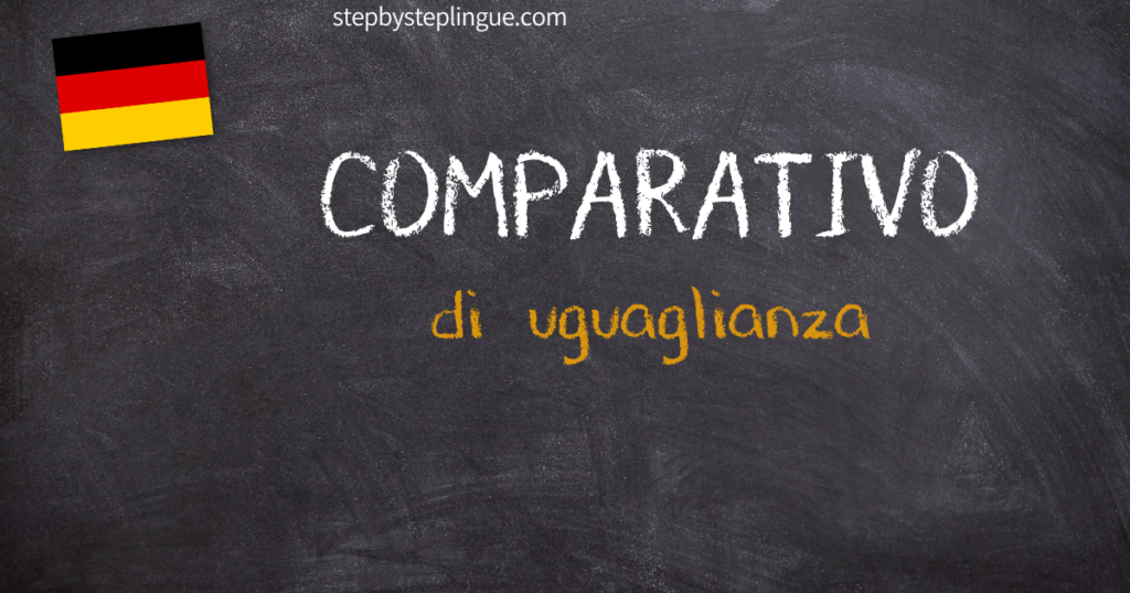 Comparativo di uguaglianza tedesco title